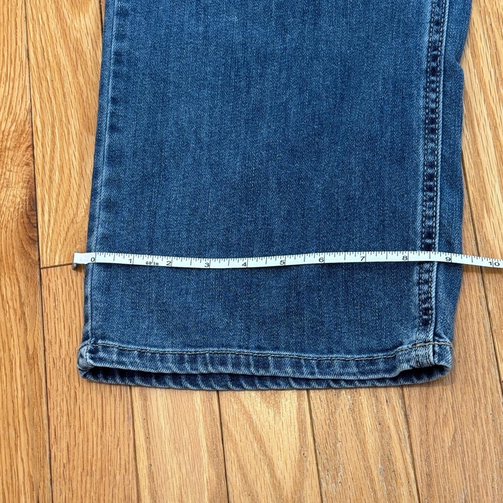 Oat New York Dark Blue Wide Leg Jeans. CLOUD LUX Denim. - Picture 11 of 12